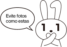 Evite fotos como estas